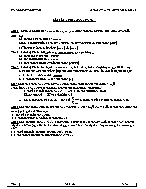 Bài tập Hình học chương I lớp 7